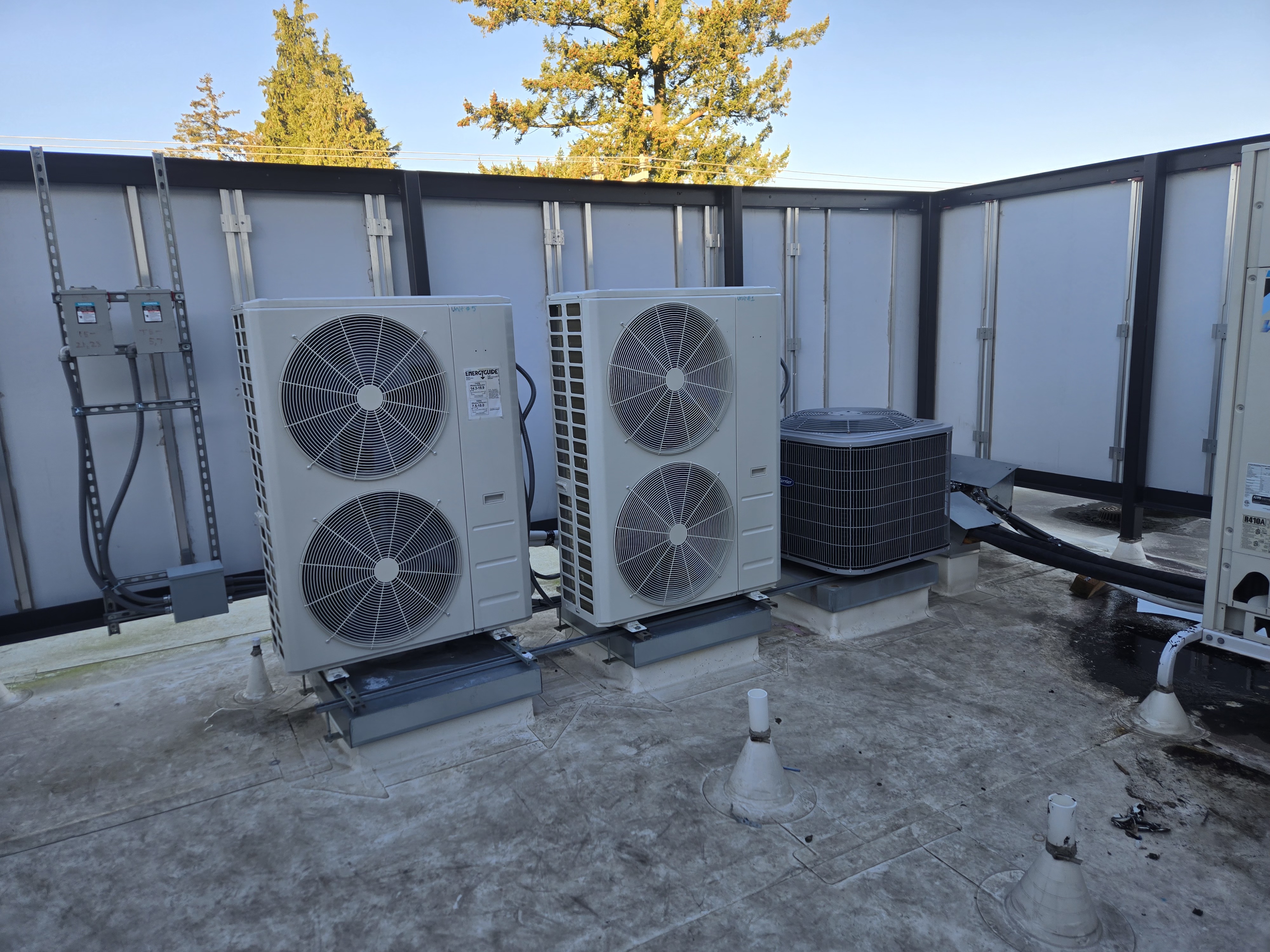Commercial HVAC system inspection and maintenance